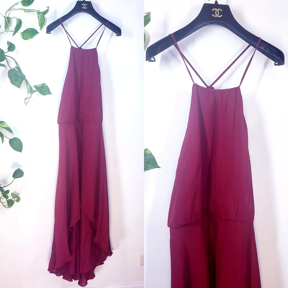 NWT $595 HAUTE HIPPIE 100% Silk Asymmetric Hem M - Picture 2 of 16